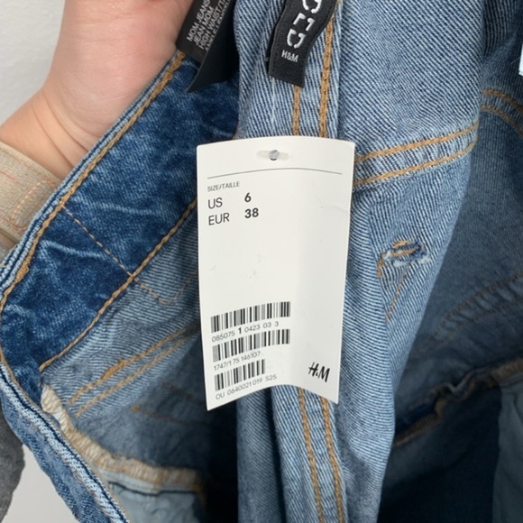 NWT H&M Divided Mom Jean High Rise Ripped Size‎ 6. Ankle Length - Picture 10 of 10